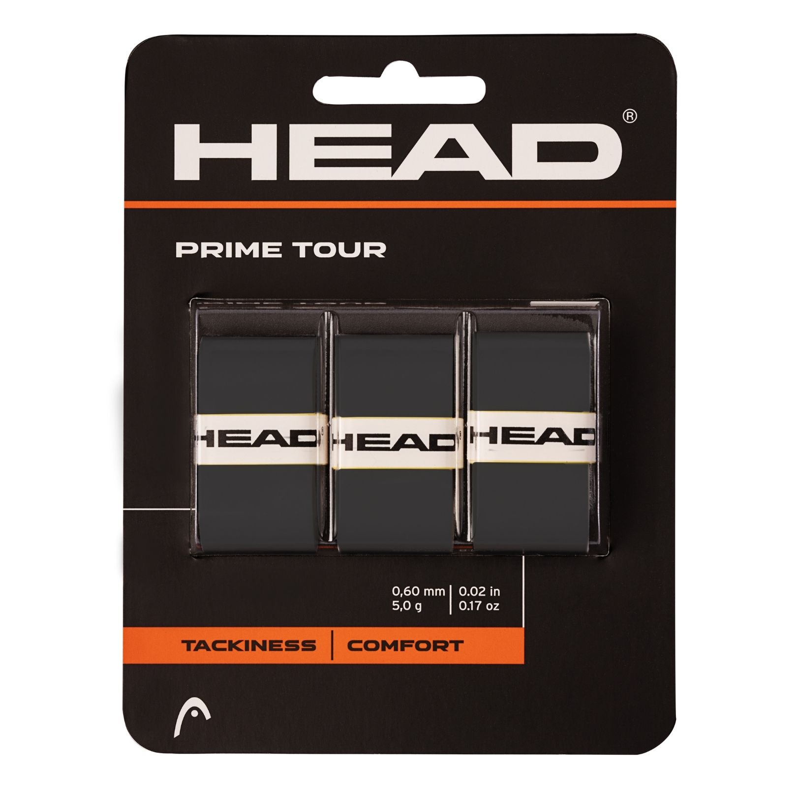 Head Prime Tour Overgrip (3-pak, Black)